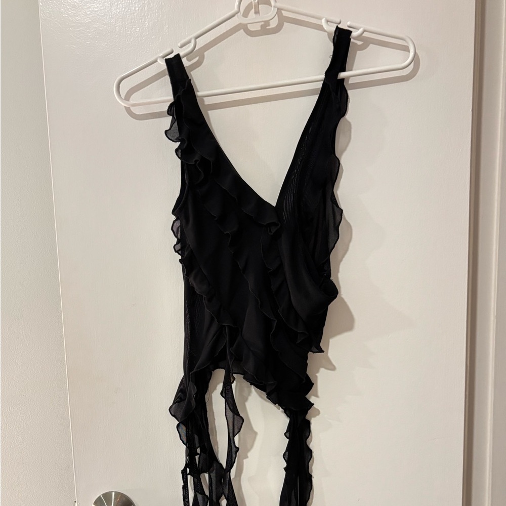 Black tank top